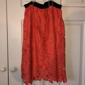 Coral flower skirt